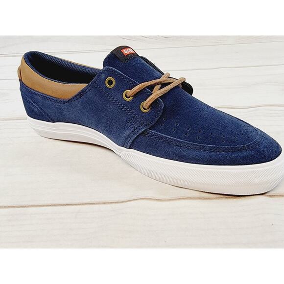 Globe Attic Mens Skate Shoe Navy Blue Leather Low Top Lace Up  sz 7.5 New READ - Picture 13 of 13